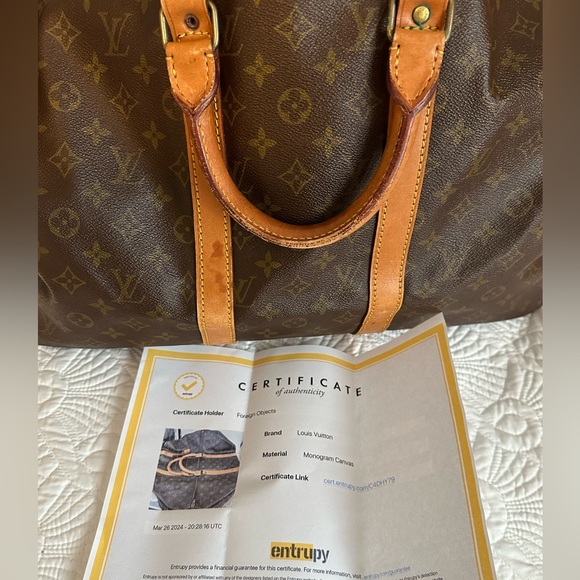 Louis Vuitton Brown Monogram Travel Bag - Picture 8 of 15